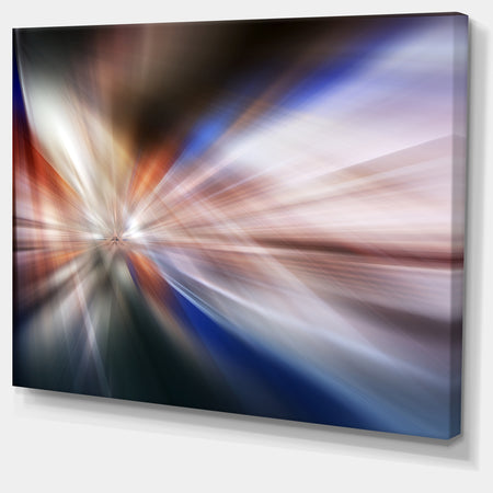 White Focus Color - Abstract Digital Art Canvas Print