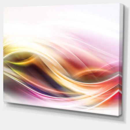 Elegant Light Color Pattern - Abstract Digital Art Canvas Print