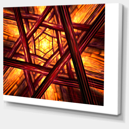 Fractal Mandala Design - Abstract Digital Art Canvas Print