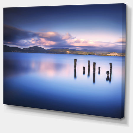 Colorful Clouds at Sunset - Seascape Photo Canvas Print
