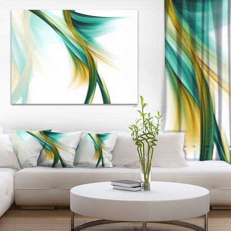 Blue Gold Texture Pattern - Abstract Digital Art Canvas Print