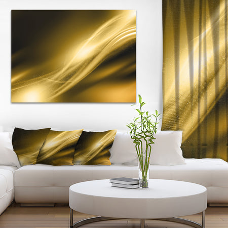 Sparkle Gold Texture Pattern - Abstract Digital Art Canvas Print