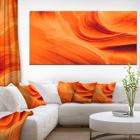 Orange Upper Antelope Canyon - Landscape Photography Canvas Print