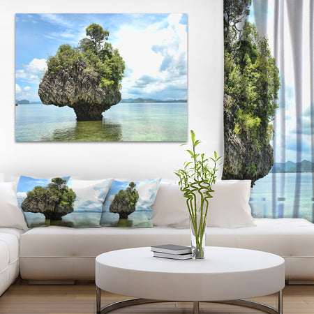 Tree Island in Summer - Landscape Photography Canvas Print