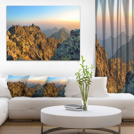 View from Baranie Rohy Peak - Landscape Photo Canvas Art Print