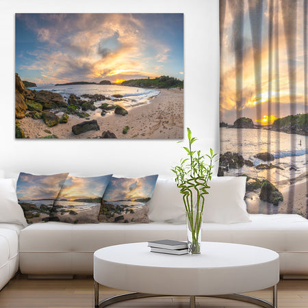 Sydney Seashore during Sunset - Seashore Canvas Wall Artwork