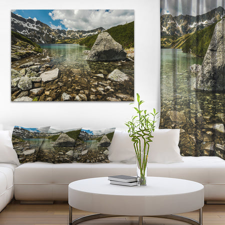 Pond in Five Lakes Valley - Landscape Art Print Canvas