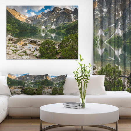 Sunset Over High Mountains - Landscape Art Print Canvas