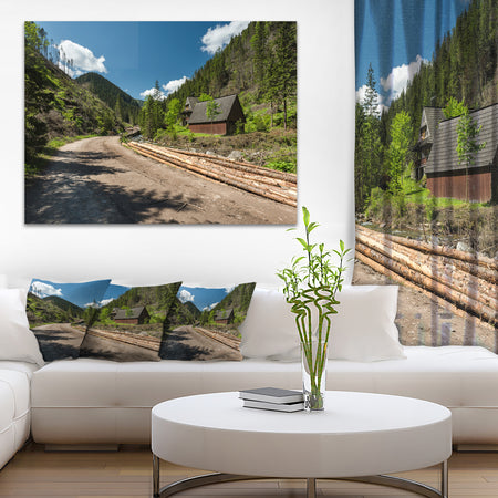 Road in Chocholowska Valley - Landscape Art Print Canvas