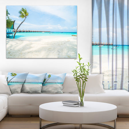 Tropical Maldives Island - Seashore Canvas Wall Artwork