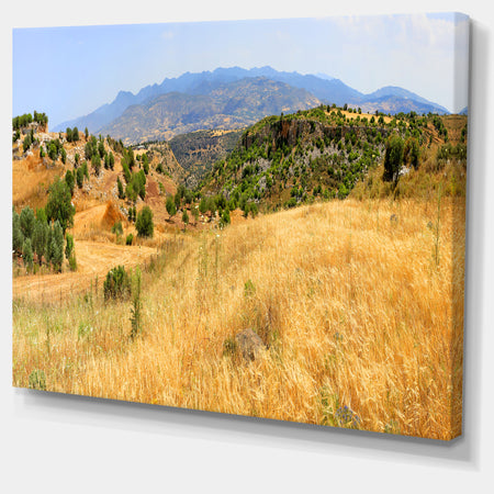 Cyprus Landscape Panoramic View - Landscape Art Print Canvas