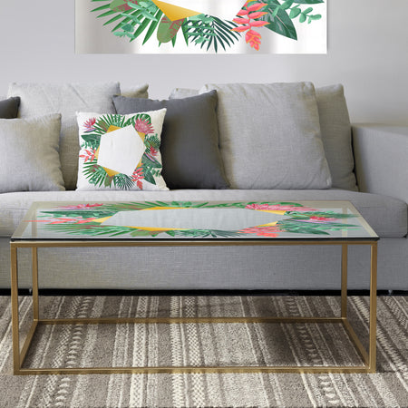 Efflorescent Gold Abundance 1 - Metal Traditional Coffee Table