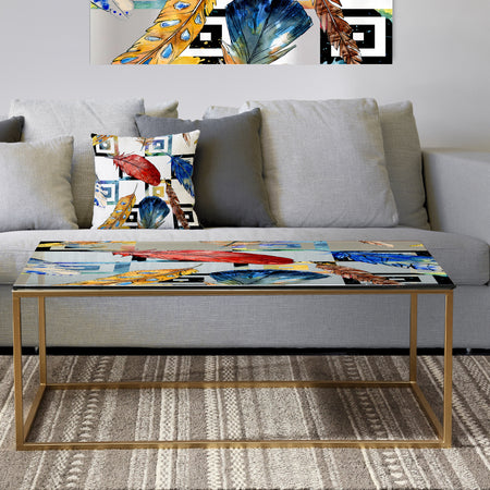 Elementary Botanicals 6 - Metal Modern Coffee Table
