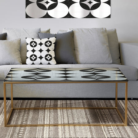 Copper Spruce 2 - Metal Modern Coffee Table