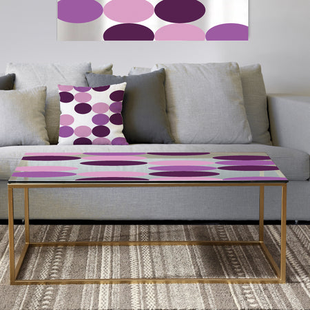 Circular Rhythm 6 - Metal Mid-Century Modern Coffee Table