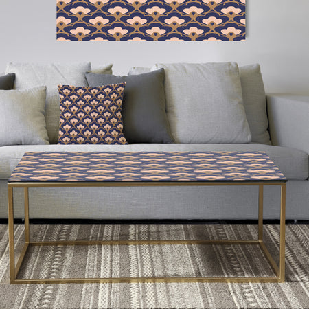 Retro Ornamental Design IX - Metal Traditional Coffee Table