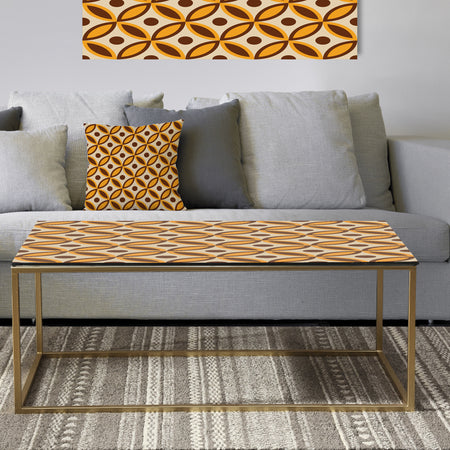 Retro Ornamental Design V - Metal Glam Coffee Table