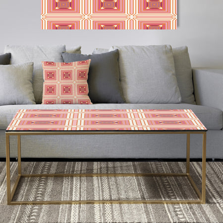 Geometric Retro Design II - Metal Glam Coffee Table