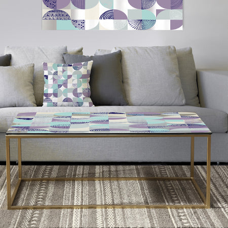 Retro Geometric Design IV - Metal Vintage Coffee Table