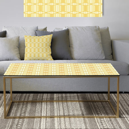 Retro Ornamental Design III - Metal Glam Coffee Table
