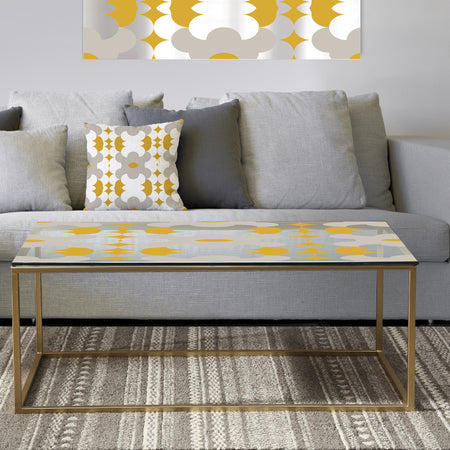 Retro Abstract Design XVIII - Metal Modern Coffee Table