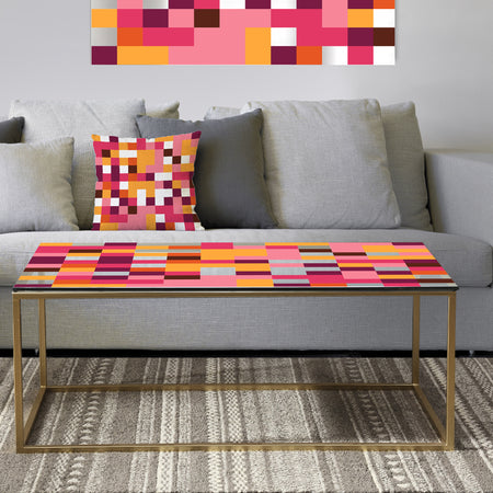 Retro Geometric Design VII - Metal Glam Coffee Table