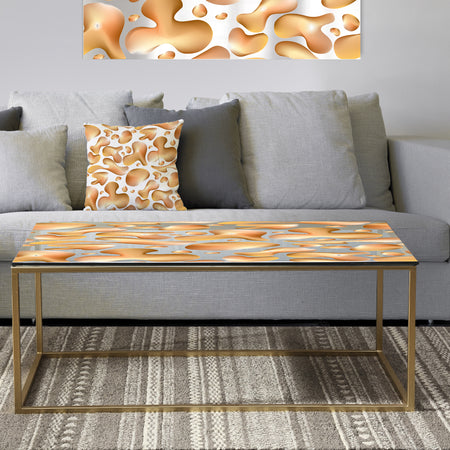 Liquid Gold I - Metal Glam Coffee Table