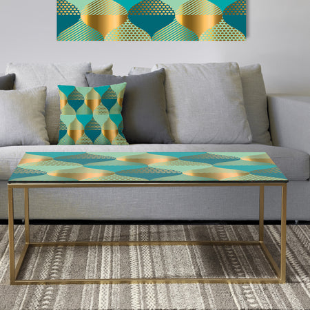 Luxury Retro Drops II - Metal Glam Coffee Table