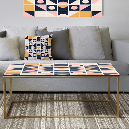 Geometrical Retro Design I - Metal Glam Coffee Table