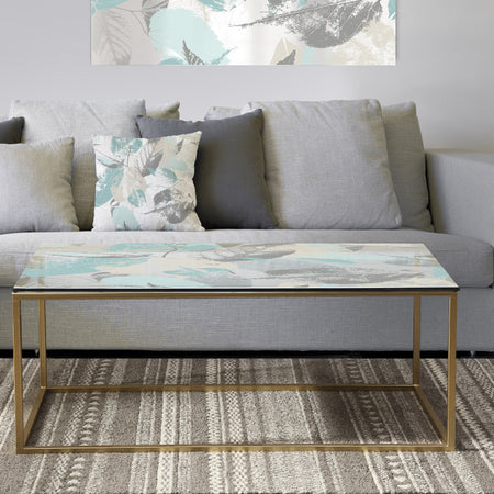 Retro Foliage Design I - Metal Vintage Coffee Table
