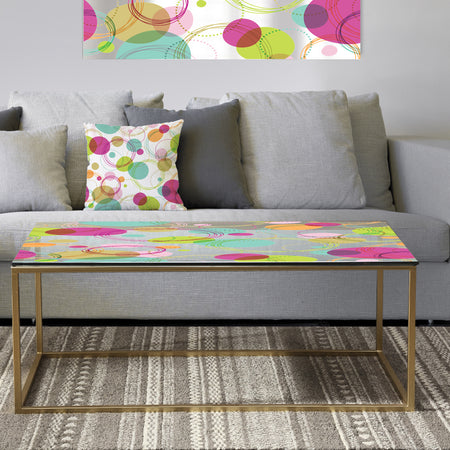 Retro Circular Design II - Metal Glam Coffee Table