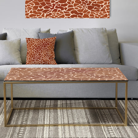 Leopard Fur Safari I - Metal Glam Coffee Table