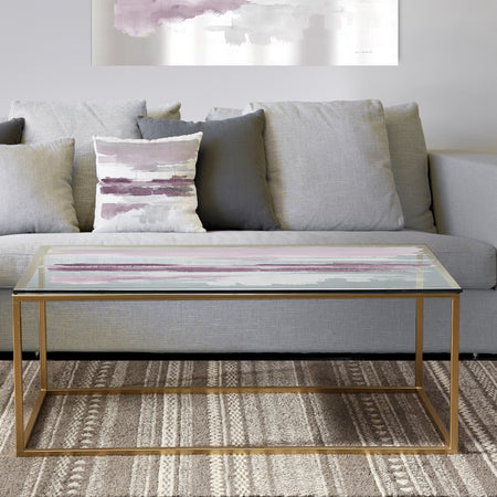 Purple Amethyst Wetlands - Metal Transitional Coffee Table