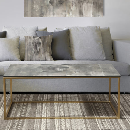 Farmhouse Horse - Metal Traditional Coffee Table