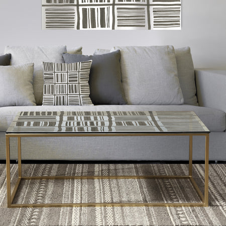 Minimalist Graphics I - Metal Modern Coffee Table