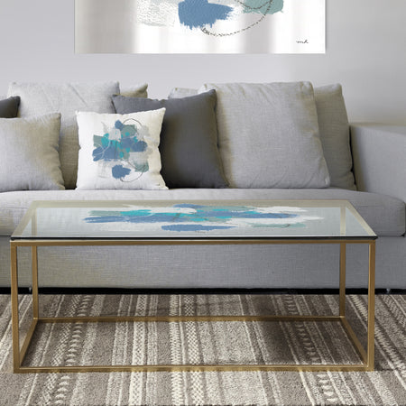 Hopeful III - Metal Transitional Coffee Table