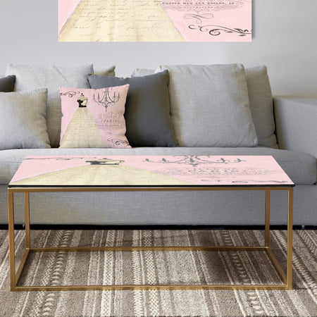 French chandeliers Couture II - Metal Traditional Coffee Table