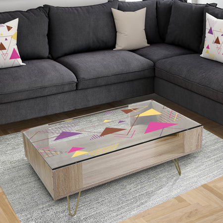 Triangular Spacy Spheres 2 - Modern Coffee Table