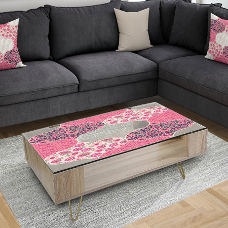 Pink Patchwork - Modern Coffee Table
