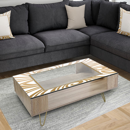 Golden Vector - Glam Coffee Table