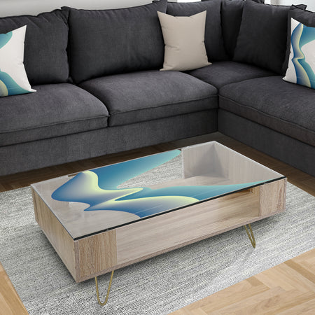 Nebulous Waves 9 - Modern Coffee Table