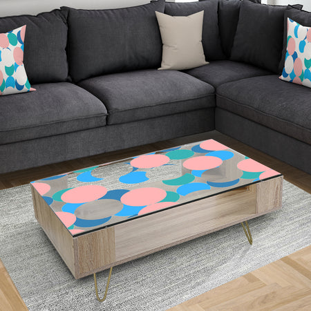 Circular Rhythm 7 - Mid-Century Modern Coffee Table