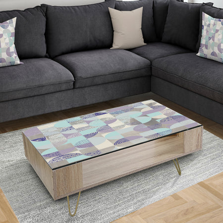 Retro Geometric Design IV - Vintage Coffee Table