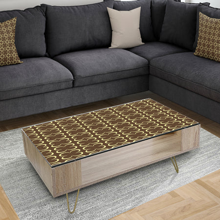 Floral Retro Pattern II - Glam Coffee Table