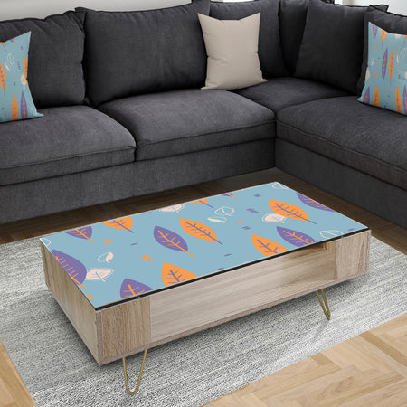 Floral Retro Botanical Pattern II - Glam Coffee Table