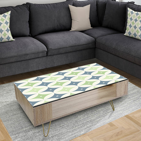 Retro Geometric Design V - Glam Coffee Table