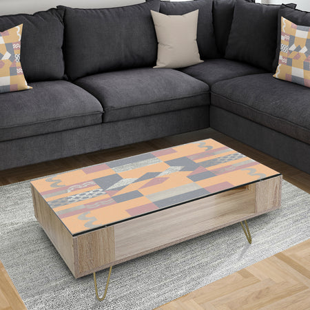 Retro Geometric Design VI - Glam Coffee Table