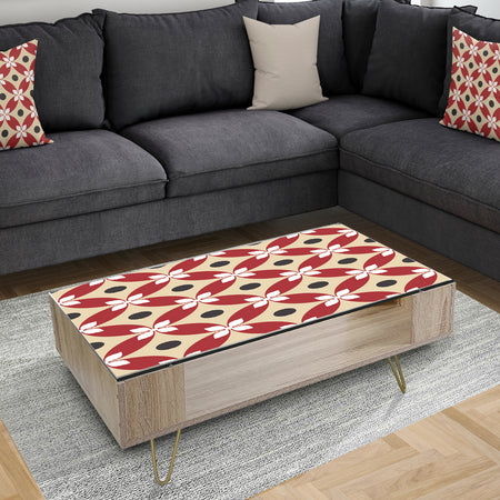 Retro Pattern Abstract Design XIII - Modern Coffee Table