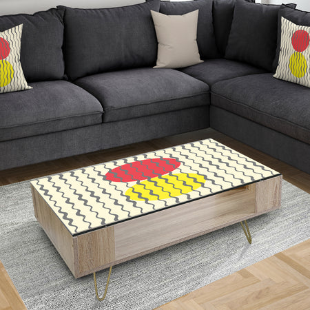 Wave Pattern - Glam Coffee Table