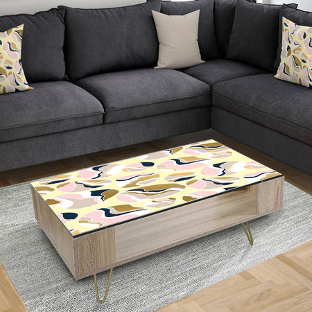 Golden River Stones - Glam Coffee Table